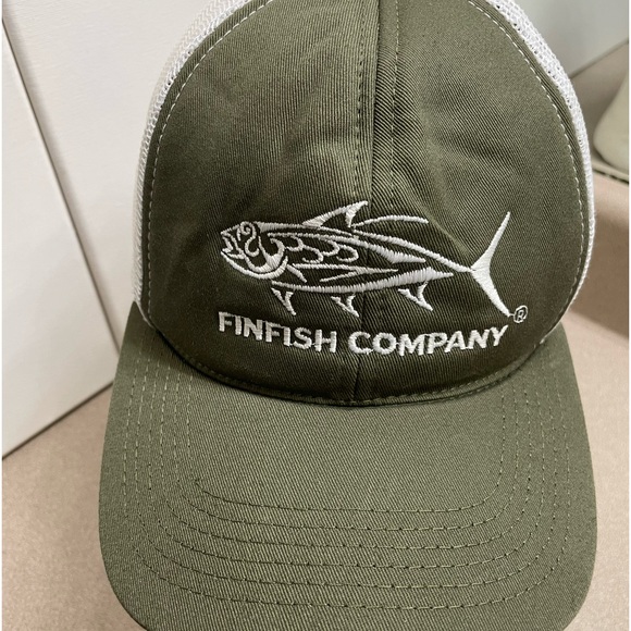 Finfish Company Fishing Hunting Trucker Hat Cap Mesh SnapBack Outdoors Hiking - Picture 1 of 6